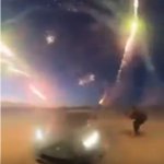 Helicopter fireworks Lambo