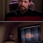 TNG Riker and Geordi - Cause and Effect - Time Loop PowerPoint