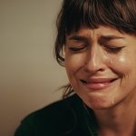 Dakota Johnson cry