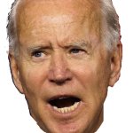 Angry Biden head w transparency