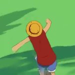 Luffy Running GIF Template