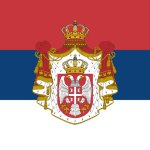 Monarchist Serbia flag template