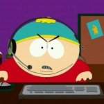 Cartman on computer