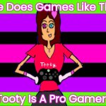 TootyCH Is Playing On Her Xbox | She Does Games Like This! Tooty Is A Pro Gamer! | image tagged in tootych playing games | made w/ Imgflip meme maker