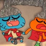 Gumball and Darwin sleeping