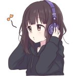 Menhera-chan listening music