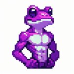 pepe the frog in violet monad