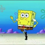 Spongebob and Squidward Chase GIF Template