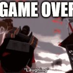 Game Over screens be like: | GAME OVER | image tagged in gifs,demoman | made w/ Imgflip video-to-gif maker