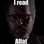 i read it.