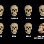 empty skulls of truth | PEOPLE WHO USE JESUS FOR VIEWS ON YOUTUBE | image tagged in empty skulls of truth | made w/ Imgflip meme maker