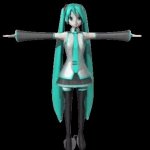 T posing Miku