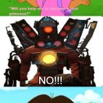 Titan Speakerman says no to Dora | NO!!! | image tagged in add angry character | made w/ Imgflip meme maker