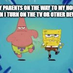 can you relate to this? | MY PARENTS ON THE WAY TO MY HOUSE WHEN I TURN ON THE TV OR OTHER DEVICES: | image tagged in gifs,familymatters | made w/ Imgflip video-to-gif maker