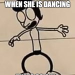 Susan Heffley | SUSAN HEFFLEY WHEN SHE IS DANCING; THATS SO OHIO | image tagged in susan heffley | made w/ Imgflip meme maker