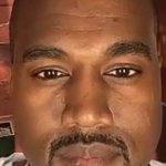 Kanye West Stare | ENGLISH OR SPANISH | image tagged in kanye west stare | made w/ Imgflip meme maker