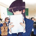 Komi is saying something meme