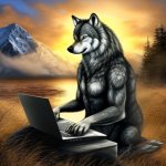 alpha wolf at work