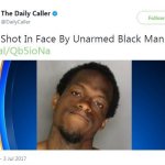 unarmed black man