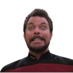 Commander Riker Scary Face Transparent Background