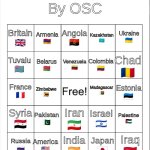 Countries bingo meme
