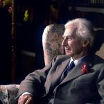 Bertrand Russell elderly contemplative