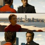 Peter Parker and Tony Stark