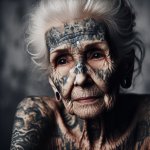 Old Tattooed Woman