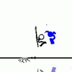 Fighting stickman GIF Template