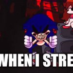 *Loud screaming* | ME WHEN I STRETCH | image tagged in gifs,sonic exe | made w/ Imgflip video-to-gif maker