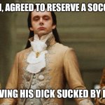 Judgmental Volturi | HAZAIMEH, AGREED TO RESERVE A SOCCER GAME; AFTER HAVING HIS DICK SUCKED BY DARABSH | image tagged in judgmental volturi | made w/ Imgflip meme maker