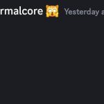 Blank normalcore discord message