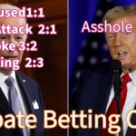 The Debate Betting Odds meme