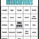 insecurities bingo template