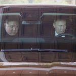 Putin and Kim in a car