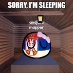 andjela mapper sleeping | SORRY, I'M SLEEPING | image tagged in andjela mapper sleeping,andjela mapper,serbiaball,serbia,countryballs,sleeping | made w/ Imgflip meme maker