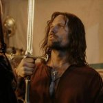 Aragorn receives sword