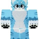 Blue Kemono fox : Buddy (Transparent)