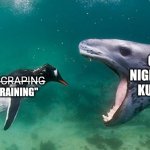 Seriously though, all of these programs are good things. AI art isn't art and it never will be. | GLAZE NIGHTSHADE KUDURRU; AI S̶C̶R̶A̶P̶I̶N̶G̶ "TRAINING" | image tagged in ai,ai poisoning,ai art,ai generated,ai art is not art,cry about it | made w/ Imgflip meme maker