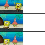 SpongeBob getting annoyed at *something* as time goes on