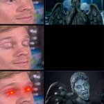 don’t blink blink and you’re dead they're fast faster than you think | image tagged in blinking guy vertical blank,doctor who,weeping angel | made w/ Imgflip meme maker