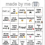 trash bingo made by trash meme