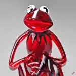 Craiyon Red Glass Kermit meme