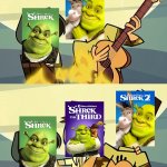 Shrek Trilogy | ALL WAS WELL... UNTIL HE CAME. | image tagged in total drama | made w/ Imgflip meme maker