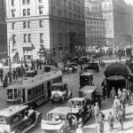 1913 street scene traffick