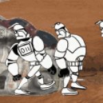 Clone troopers walking gif template