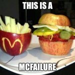 McDonald's Fruit | THIS IS A; MCFAILURE | image tagged in mcdonald's fruit | made w/ Imgflip meme maker