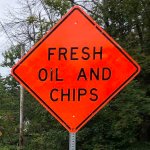 Fresh oil and chips