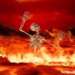 Skeleton burning in Hell JPP GIF Template