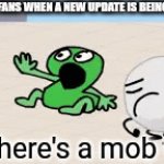 The minecraft community rn (Video from TPOT): | MINECRAFT FANS WHEN A NEW UPDATE IS BEING DEVELOPED; But there's a mob vote | image tagged in gifs,minecraft,memes,tpot | made w/ Imgflip video-to-gif maker